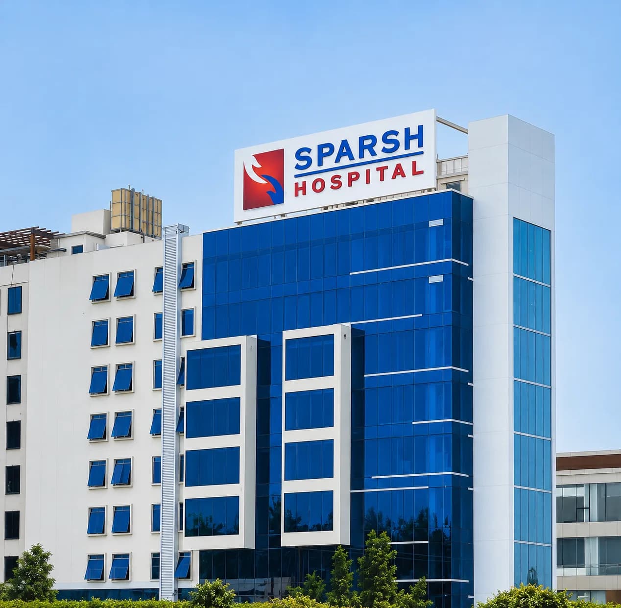 Sparsh Hospital External Signage