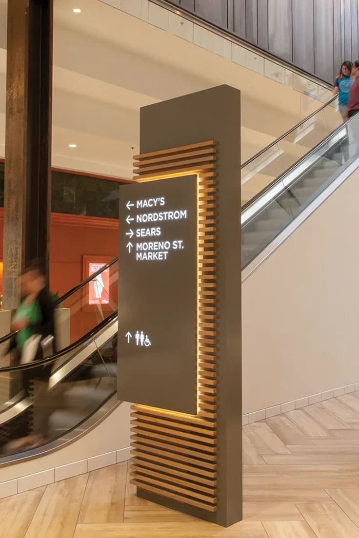 Interior signage and wayfinding design by SpaceCrafter Studio